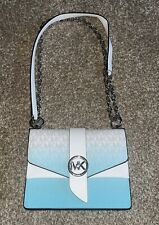 RARO Michael Kors Ocean Blue Ombre Greenwich tiracolo (novo sem etiquetas) comprar usado  Enviando para Brazil