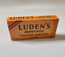 Vintage Luden's Cough Drop Box Menthol Medicated Drops 1970s? 20 cents box for sale  Shipping to South Africa