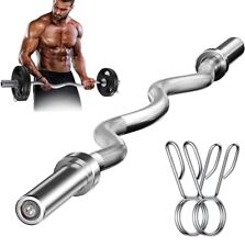 Olympic barbell curl for sale  LUTON