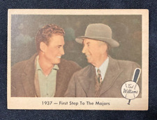 1959 CARTÃO DE BEISEBOL FLEER TED WILLIAMS 1937-PRIMEIRO PASSO PARA OS MAJORS #9 BV $20, usado comprar usado  Enviando para Brazil