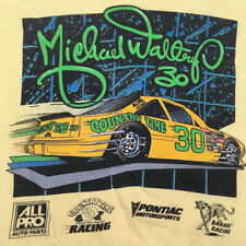 Vintage Anos 80 Michael Waltrip Mens T-shirt Country Time Pontiac #30 Nascar Racing Tee comprar usado  Enviando para Brazil