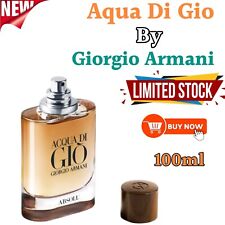 Novo Giorgio Masculino Aqua di Gio Absolu Eau de Parfum, 3,4 oz/100 ml Frete Grátis comprar usado  Enviando para Brazil