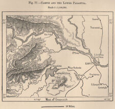 Campos dos Goytacazes e a parte inferior da Paraíba. Rio de Janeiro. Mapa do Brasil 1885, usado comprar usado  Enviando para Brazil
