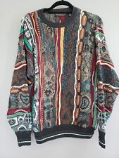 Used, Mens Brandini Sweater Coogi Style Biggie Cosby Size Medium Textured Vintage Dad for sale  Shipping to South Africa