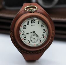 Antique WW1 times New Leather STRAP Band WRISTBAND For Pocket Watch 50mm WWII KP myynnissä  Leverans till Finland