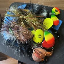 TACKLE INDUSTRIES Booty Tail Inline Musky Bucktail Spinner Double 14?  Lot Of 8 for sale  Shipping to South Africa