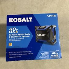 Radio híbrida portátil Kobalt 5149482 40V Max y altavoz Bluetooth UPC195532001257 segunda mano  Embacar hacia Argentina
