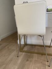 White leather dining for sale  FOLKESTONE