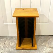 Solid Oak Wooden CD Storage Rack Tower 20 CD Storage Good Condition  for sale  Shipping to South Africa