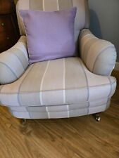 Striped plain armchair for sale  UK