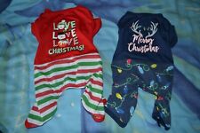 WINTER PAWS PUPPIES/TOY DOGS  ALL IN ONE CHRISTMAS OUTFITS x 2  SIZE S BNWTGS for sale  BRISTOL