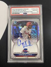 2023 Bowman Chrome Carlos De La Cruz prata autografado /499 #CPA-CDC PSA 10 comprar usado  Enviando para Brazil