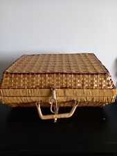 Valise osier vintage. d'occasion  Angers-