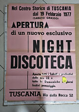 Manifesto tuscania 1977 usato  Viterbo
