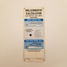 Millermatic Calculator Gas Metal-Arc MIG Welding, Amps, Volts, Gas for sale  Shipping to South Africa
