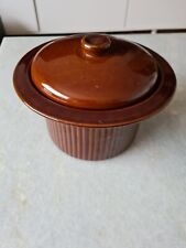 Vintage brown lidded for sale  ALTRINCHAM