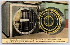 Adrian MI Massive Door to Burglar-Proof Safety Deposit Vault~State Savings Bank for sale  Shipping to South Africa