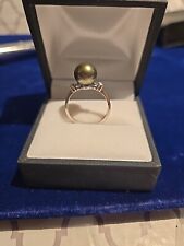 tahitian black pearl ring for sale  San Jacinto