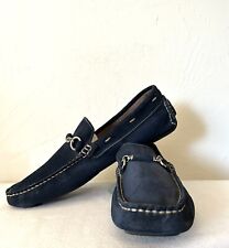 Aldo Men's Loafers Driving Moccasins Dark Blue Suede Slip On Size US 10.5 EU 44 for sale  Shipping to South Africa