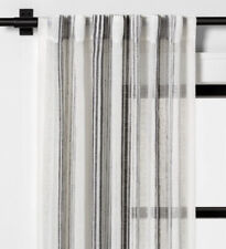 Painel listrado vertical cinza cortina transparente magnólia lareira e mão 54”x 95” novo, usado comprar usado  Enviando para Brazil