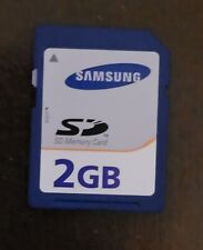 Tarjeta de memoria SD Samsung 2 GB cámara Wii GPS MP3 consola de juegos Nintendo HP Canon Sony segunda mano  Embacar hacia Argentina