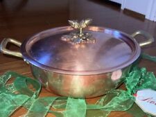Ruffoni Historia Large Hammered Copper Pot Acorn Topper Williams Sonoma Brazier?, used for sale  Shipping to South Africa