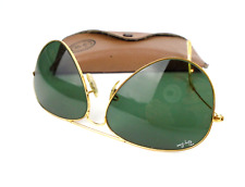 Óculos de sol aviador vintage B&L Ray Ban Bausch & Lomb 58-14 fone de ouvido faltando comprar usado  Enviando para Brazil
