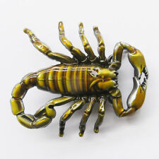 Scorpion Yellow Enamel Metal Belt Buckle for sale  Shipping to South Africa
