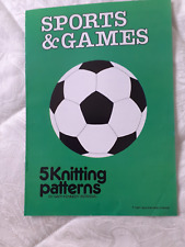 Knitting pattern sports for sale  CHESTERFIELD