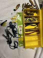 Lot Bass Pro Shops Fishing Tackle Box Hooks Bait Worms Jig Big Pal Angler’s Clip for sale  Shipping to South Africa