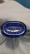 Used, Vintage  Genuine PHILLIPS MILK OF MAGNESIA Cobalt Blue Glass Bottle 5 "  for sale  Shipping to South Africa