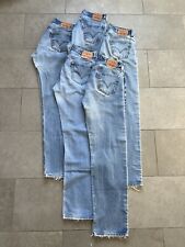 Levis 501 pacote desbotado desgastado lote atacado de 5 jeans 35x38 encolher para caber comprar usado  Enviando para Brazil