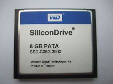 WD SiliconDrive 8 GB PATA CF Industrial CF TARJETA DE MEMORIA SSD-C08G-3500, usado segunda mano  Embacar hacia Argentina