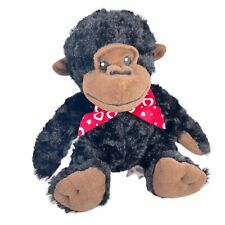 Pelúcia Walmart bebê gorila 11" coração vermelho fita bicho de pelúcia brinquedo macaco preto, usado comprar usado  Enviando para Brazil