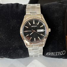 Usado, Reloj para hombre SEIKO cuarzo esfera negra acero inoxidable - Precio de venta sugerido por el fabricante: $195 segunda mano  Embacar hacia Argentina