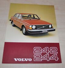 1976 1977 Volvo 242 244 Brochure Prospekt Szwecja na sprzedaż  PL