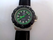 Tag Heuer relógio feminino F1 vintage quartzo data calendário mostrador preto couro, usado comprar usado  Enviando para Brazil