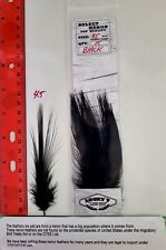 LUCKY7 Select  " Heron " Qty: 15  "  Black  "  ( 4.5"  Inch long Feathers ) for sale  Shipping to South Africa
