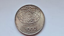  n.1 moneta 1000 lire Concordia Roma capitale  1870 - 1970in argento usato  Valgioie