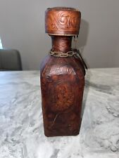 Vintage leather glass for sale  BRAINTREE