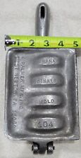 VINTAGE C. PALMER BANK SINKER MOLD NO. 104 CAVITY 8, 10, 12, 16 OUNCE for sale  Shipping to South Africa