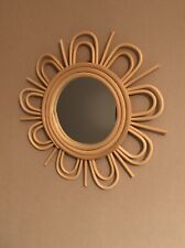 Miroir osier vintage d'occasion  Langres