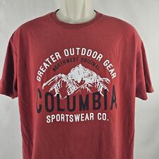 Usado, Camiseta masculina Columbia manga curta tamanho XL vermelha roupa esportiva maior equipamento externo comprar usado  Enviando para Brazil