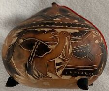 Peruvian carved gourd for sale  Lockport