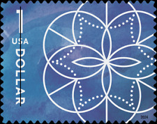 Selo Scott #5853 geometria floral US$ 1 US$ 1 comprar usado  Enviando para Brazil