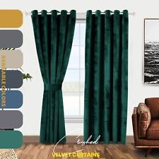 Crushed velvet curtains for sale  BIRMINGHAM