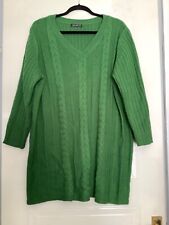 Green cable knit for sale  DONCASTER