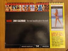 Maxim 2001 calendar for sale  MINEHEAD