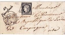 Lettre obl grille d'occasion  Vailly-sur-Aisne