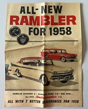 1958 rambler advertising for sale  Saginaw